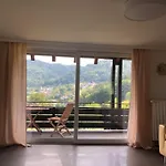 Helle Grosse Mit Grandiosem Ausblick, Terrasse Und Balkon דירה