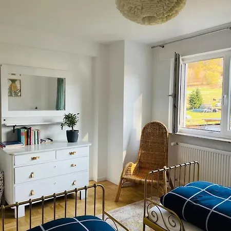 Panorama Domizil Im Schwarzwald In Einzigartiger Lage, Terrasse, 3 Schlafzimmer, Kamin, Direkt Am Waldrand, Nahe Baden-baden アパート Bühlertal